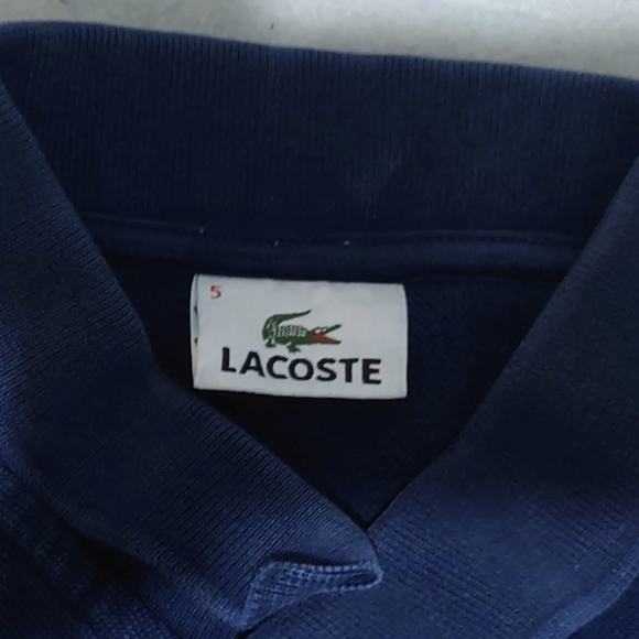 Lacoste Polo Shirt Men's Medium (5) Short Sleeve Blue 100% Cotton Collared - Picture 3 of 10